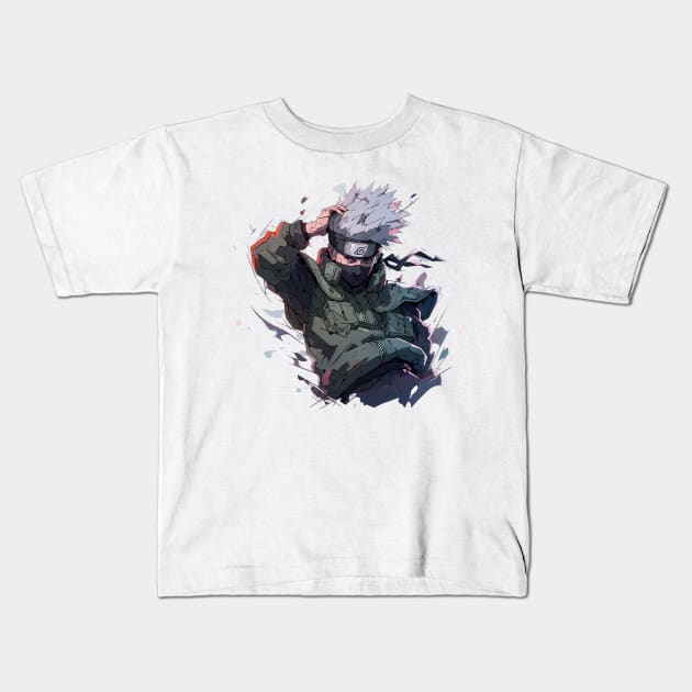 kakashi Kids T-Shirt by pokermoment